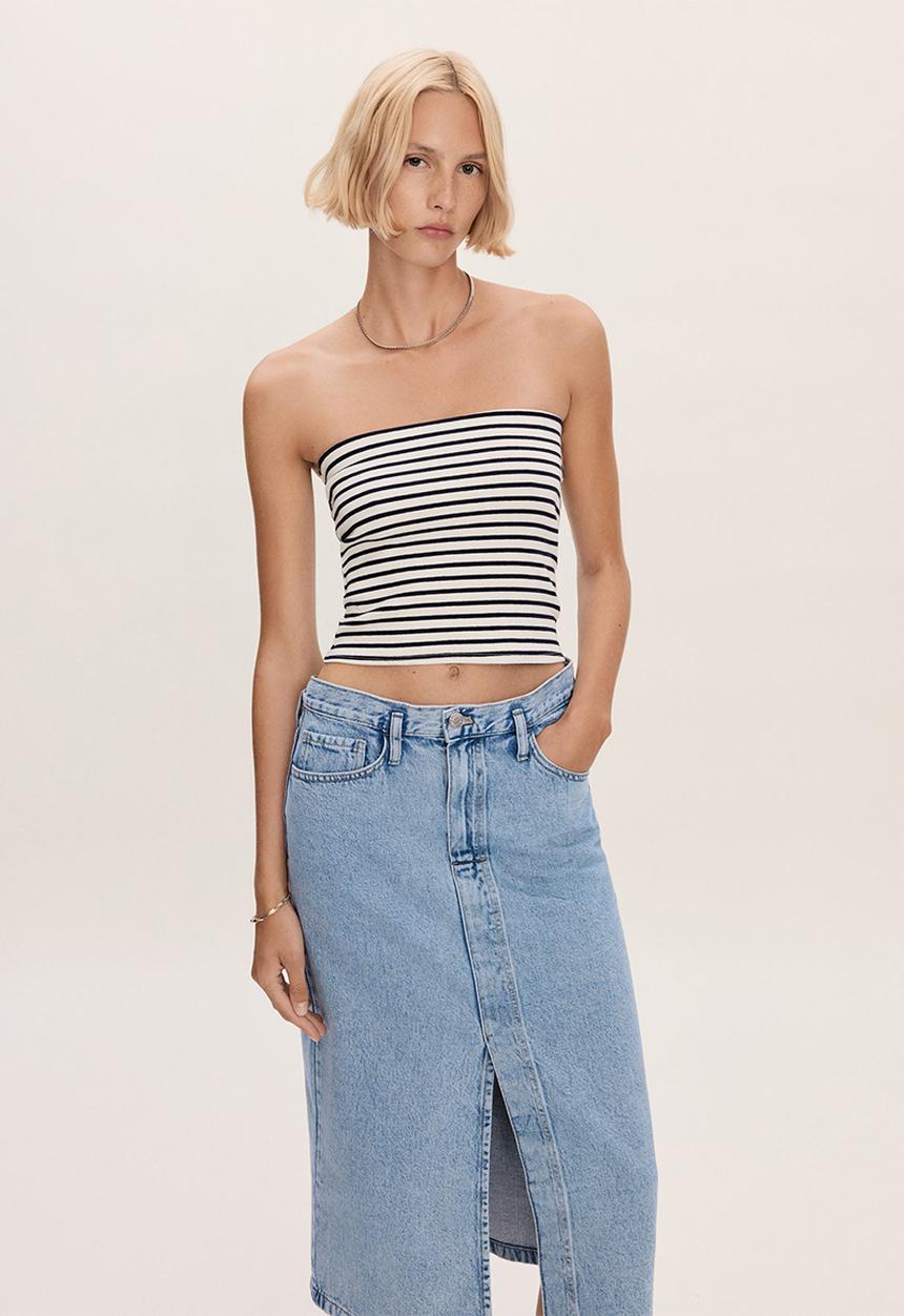 MANGO - Skirt Soleil - Open Blue