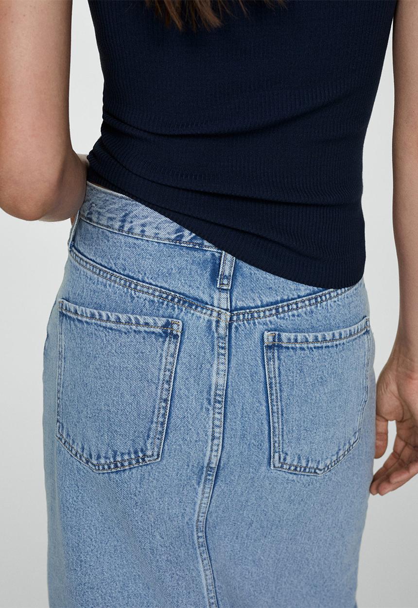 MANGO - Skirt Soleil - Open Blue
