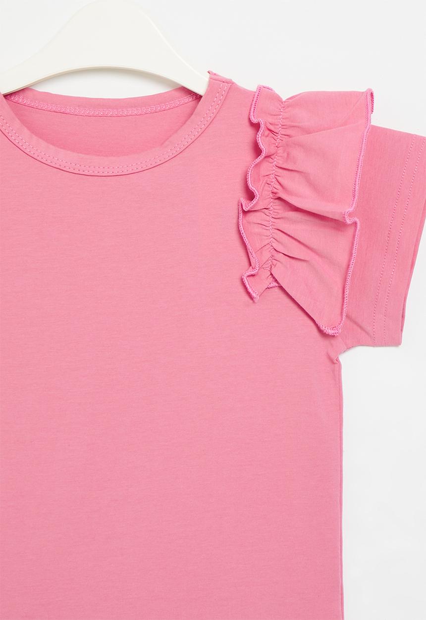 Pop Candy - Ruffle sleeve tee - pink