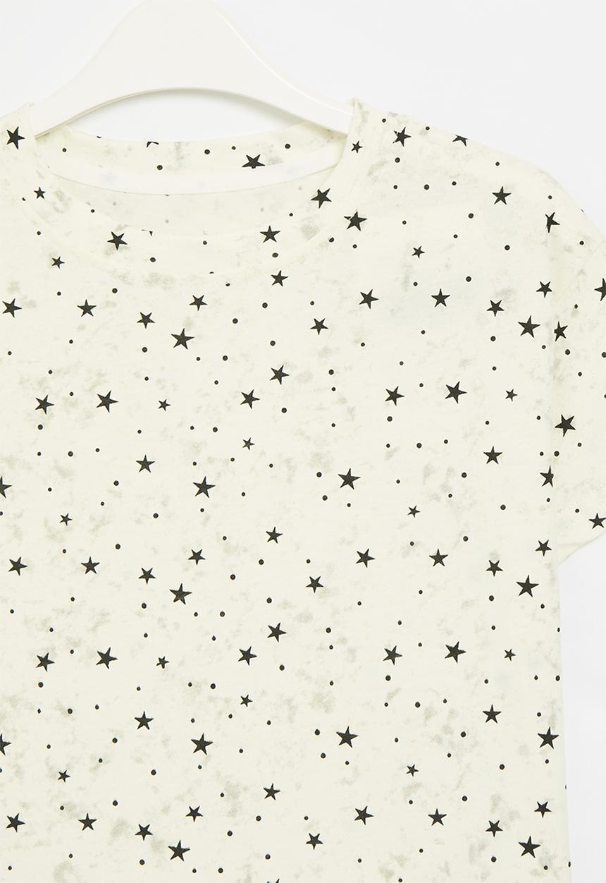 Pop Candy - Printed tee - black & white