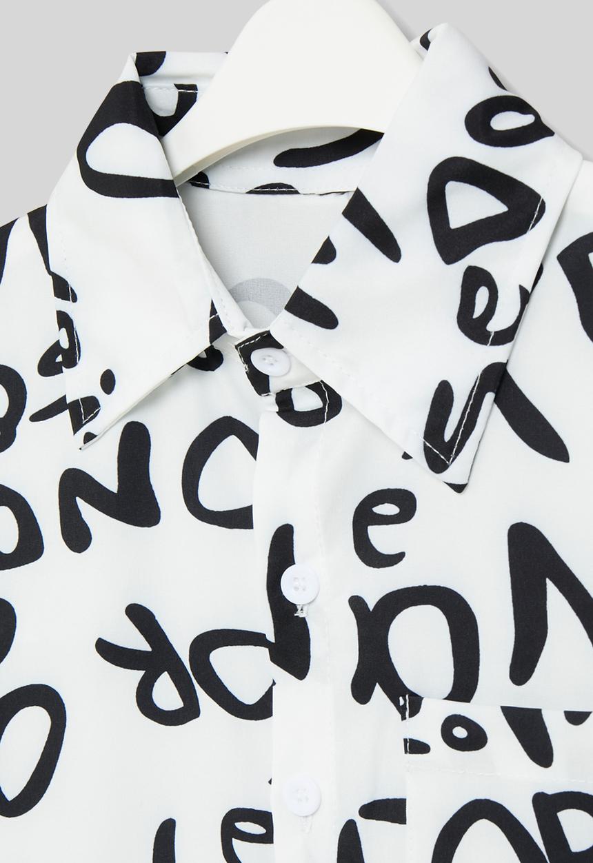 Pop Candy - Printed shirt - black & white