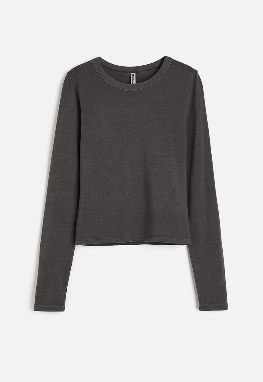 H&M - Long-sleeved top - dark grey
