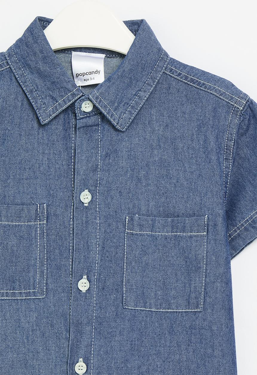 Pop Candy - Denim shirt - blue