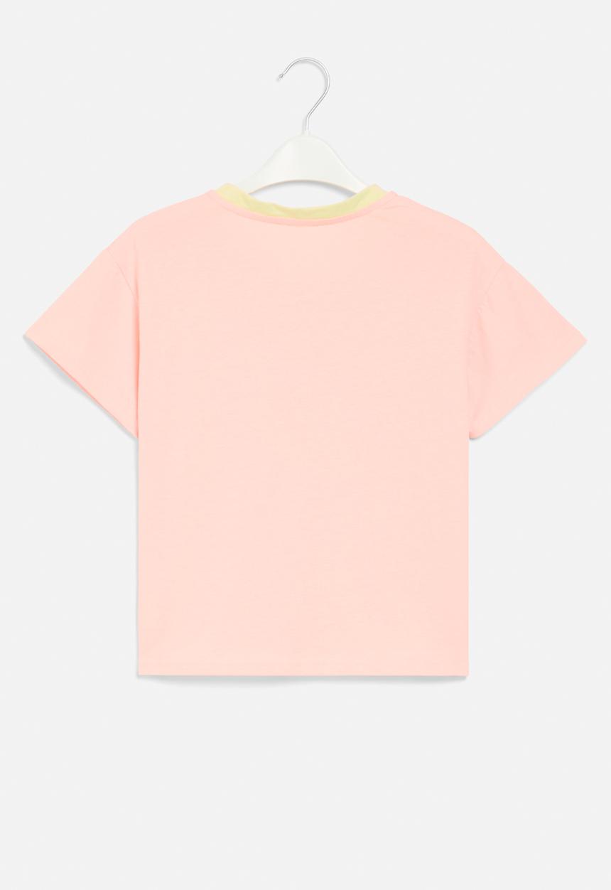 Pop Candy - Floral print tee - light pink