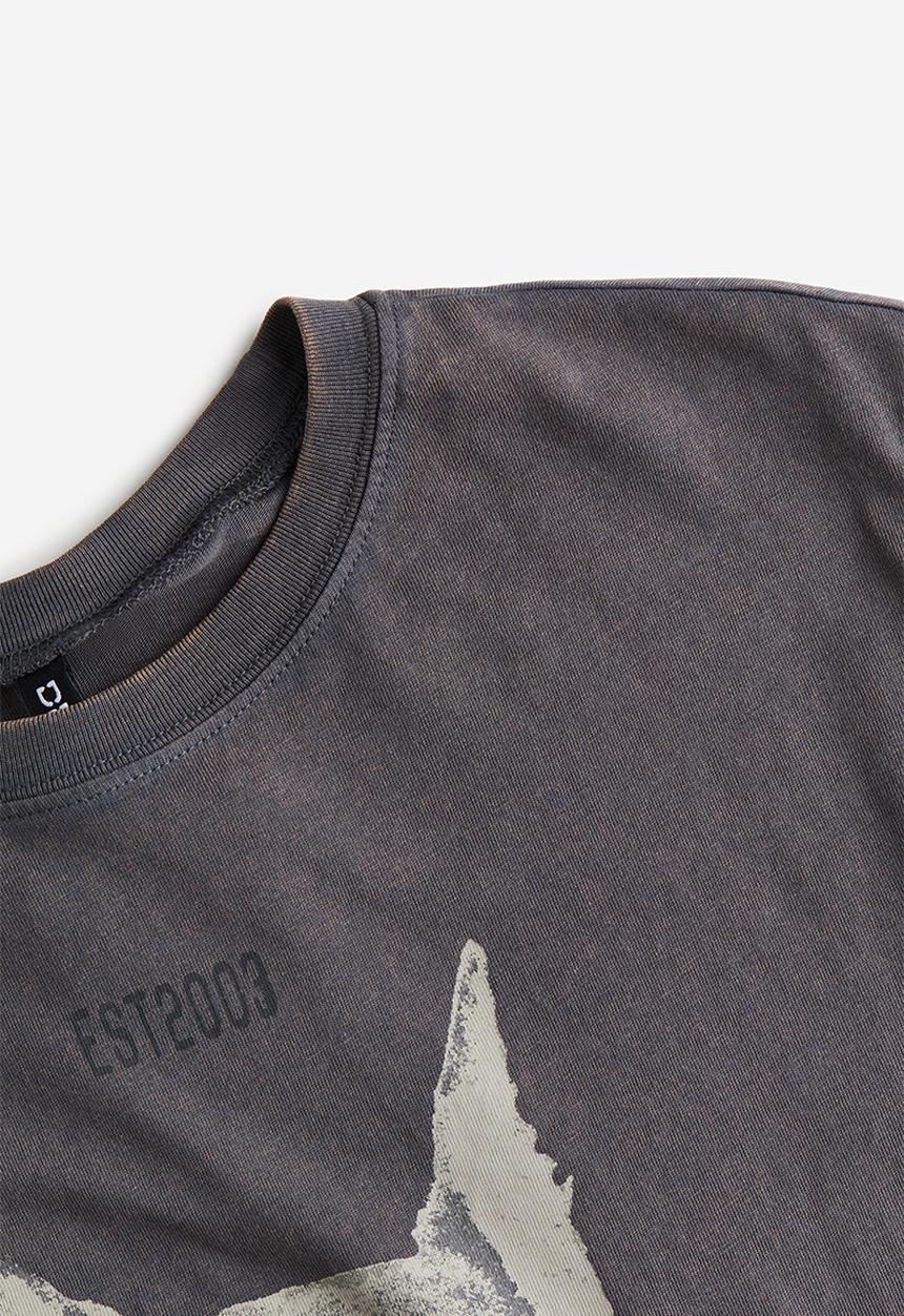 H&M - Oversized t-shirt - dark grey & boston