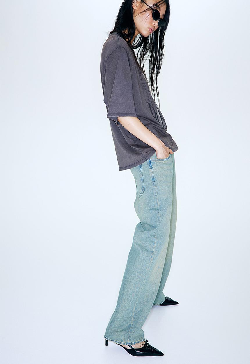 H&M - Oversized t-shirt - dark grey & boston