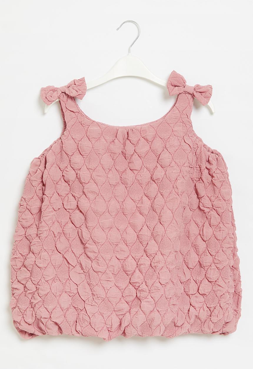 Pop Candy - Shoulder bowknot dress - pink