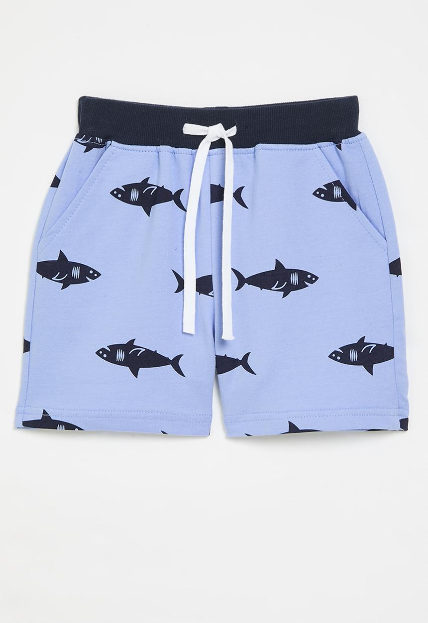 Pop Candy - Printed shorts - light blue & dark blue