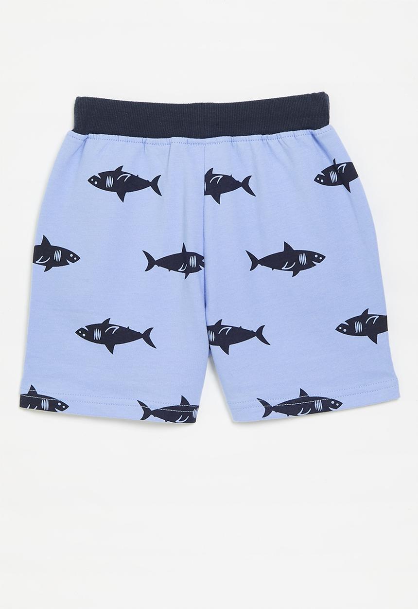 Pop Candy - Printed shorts - light blue & dark blue