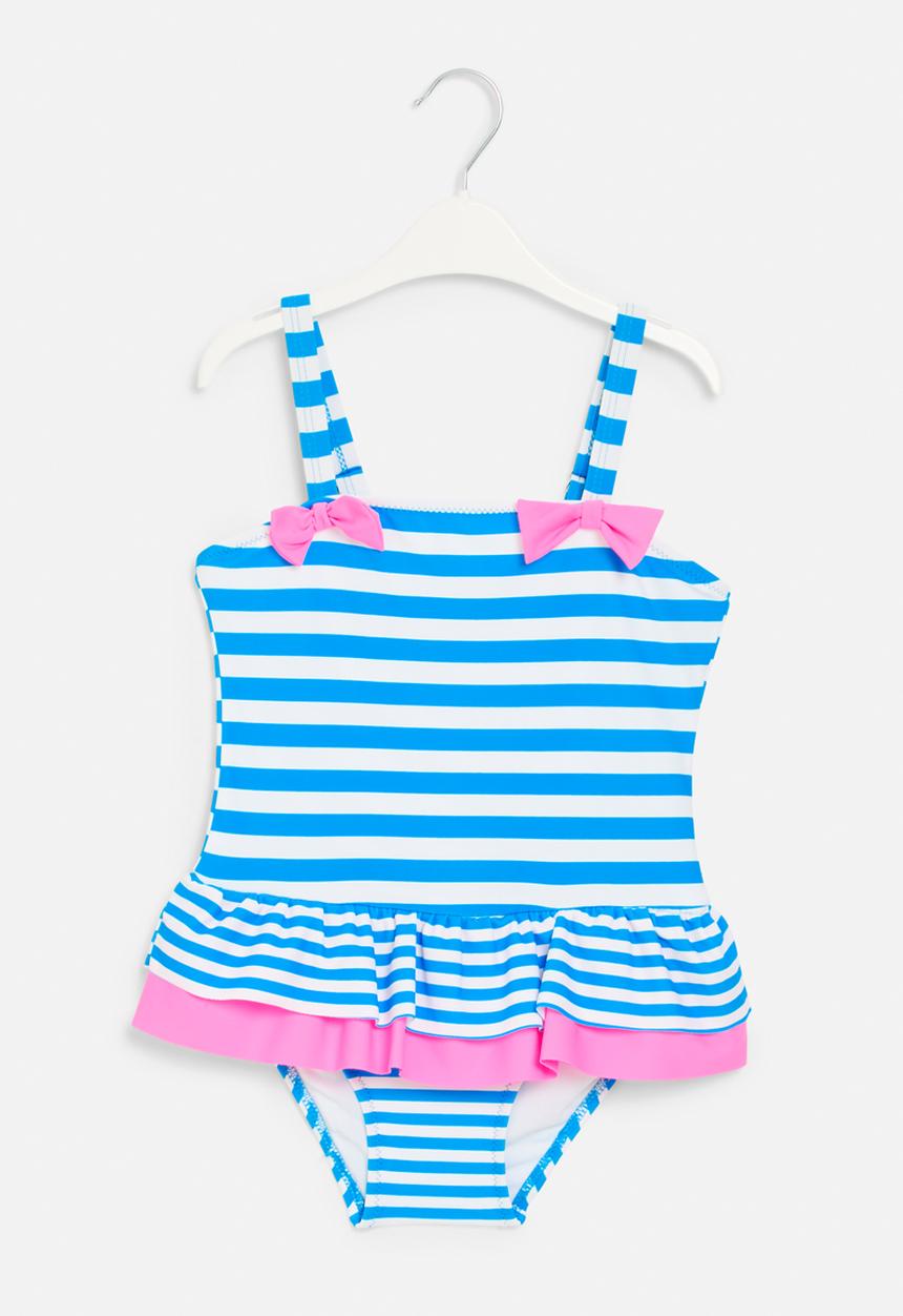 Pop Candy - Striped swimsuit - blue