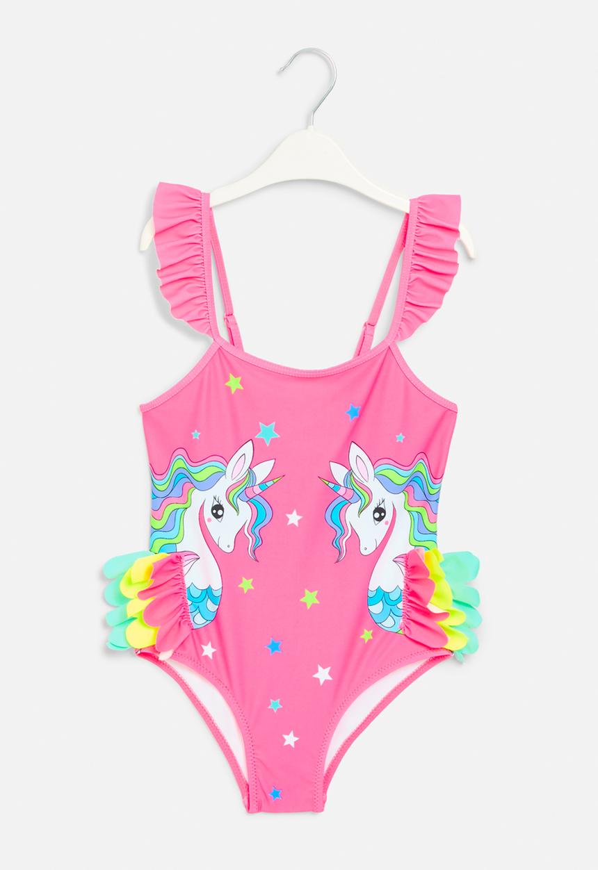 Pop Candy - Unicorn print swim suit - pink