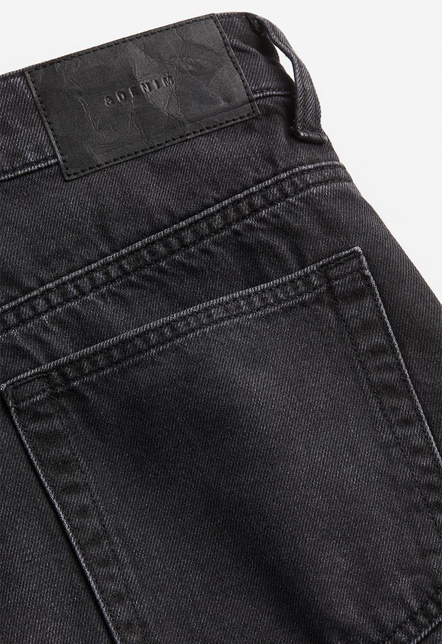 H&M - High denim shorts - black