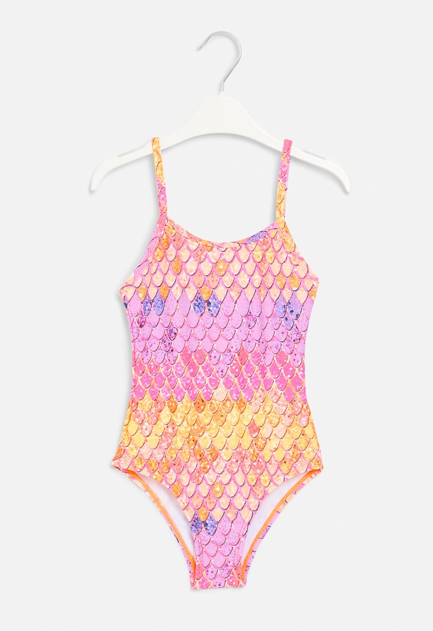 Pop Candy - One piece swimsuit - orange & purple