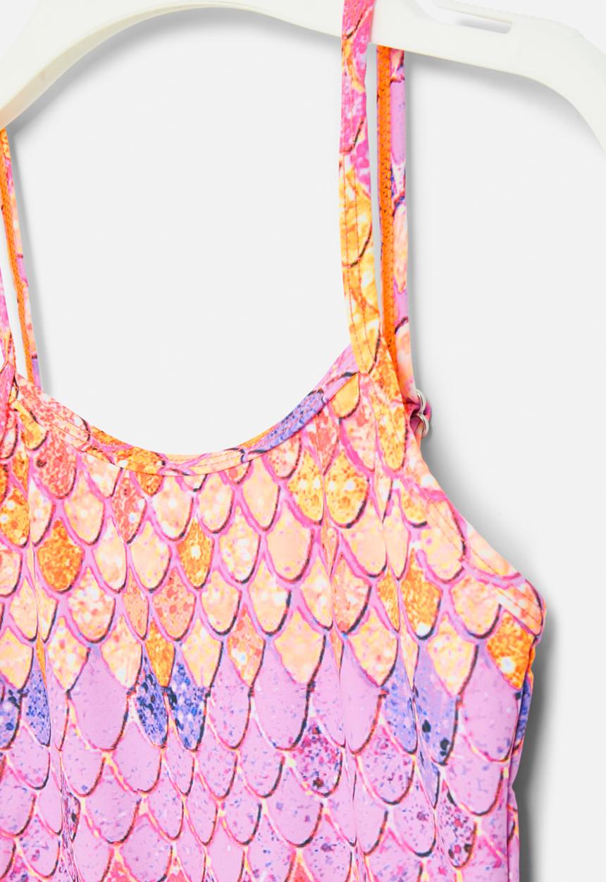 Pop Candy - One piece swimsuit - orange & purple