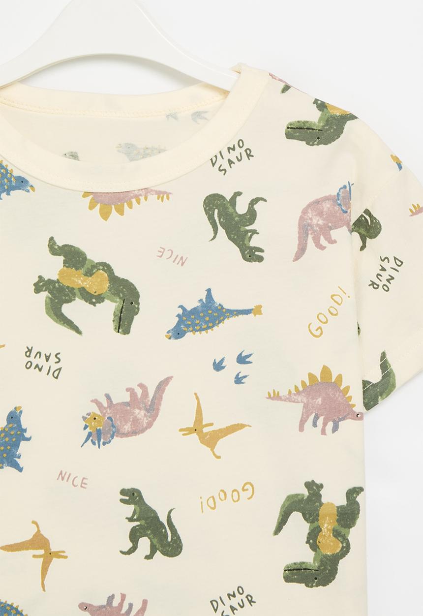 Pop Candy - Printed tee - ecru