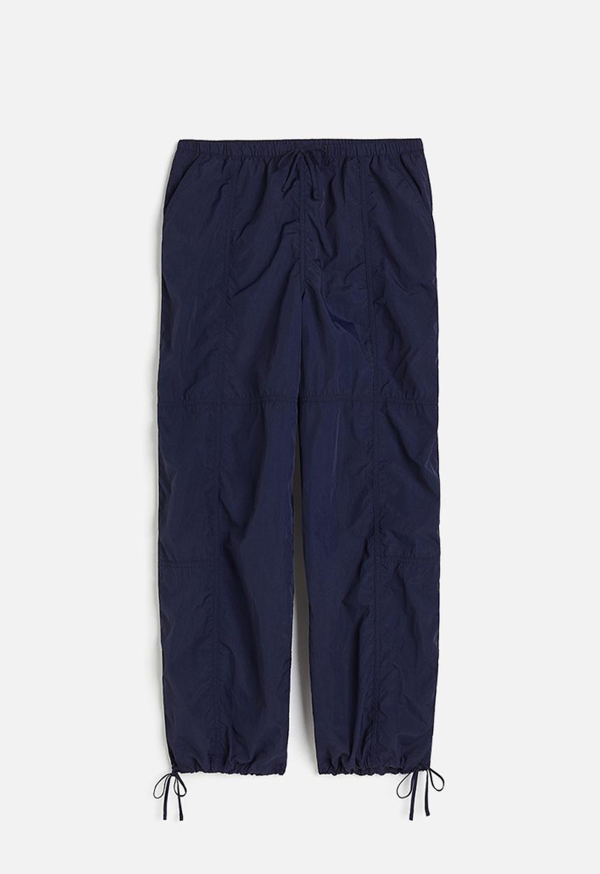 H&M - Nylon parachute trousers - navy blue