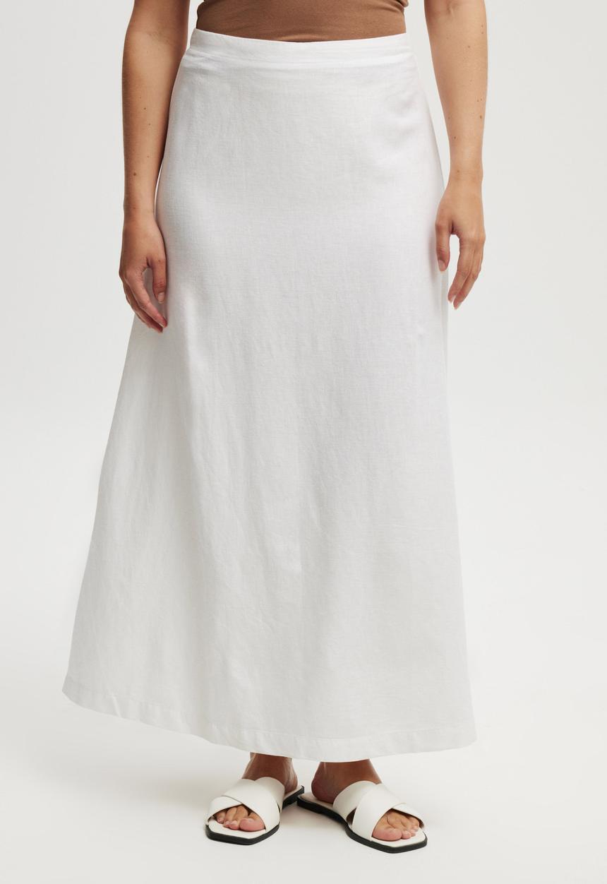 Cotton On - Haven Maxi A-Line Skirt - White