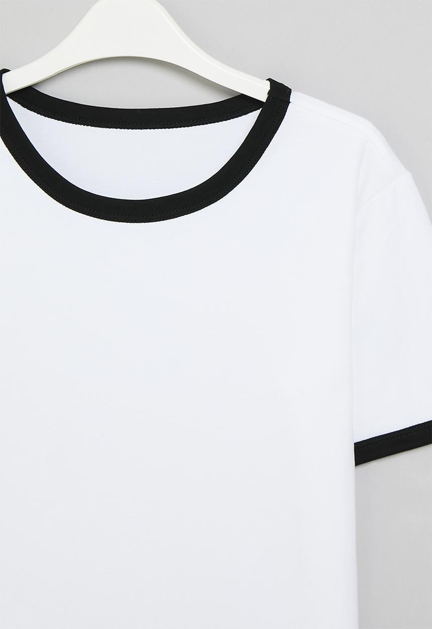 Pop Candy - Contrast tee - black & white