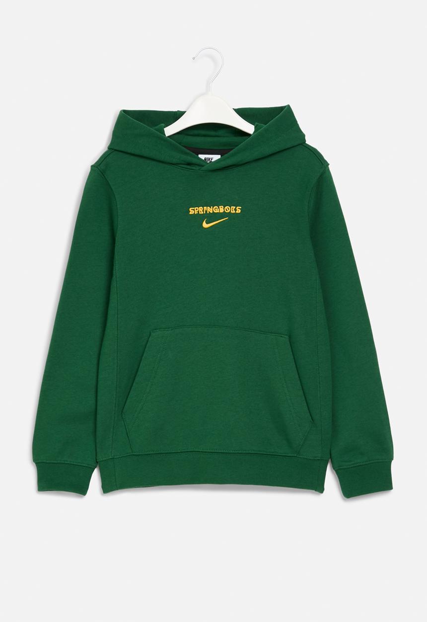 Nike - Springbok Y Nk Hoodie Po Ft - Gorge Green/University Gold