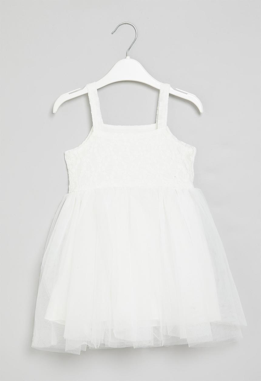 Pop Candy - Cami mesh dress - white