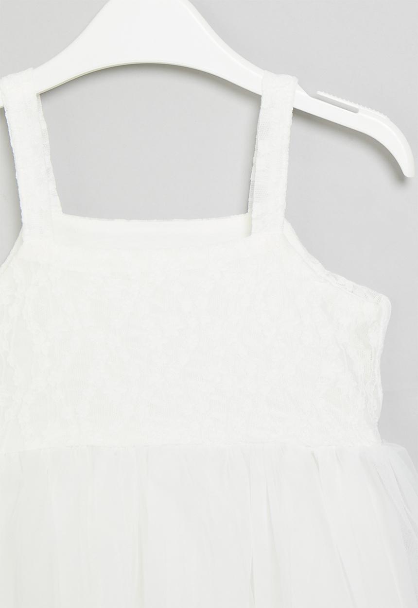 Pop Candy - Cami mesh dress - white