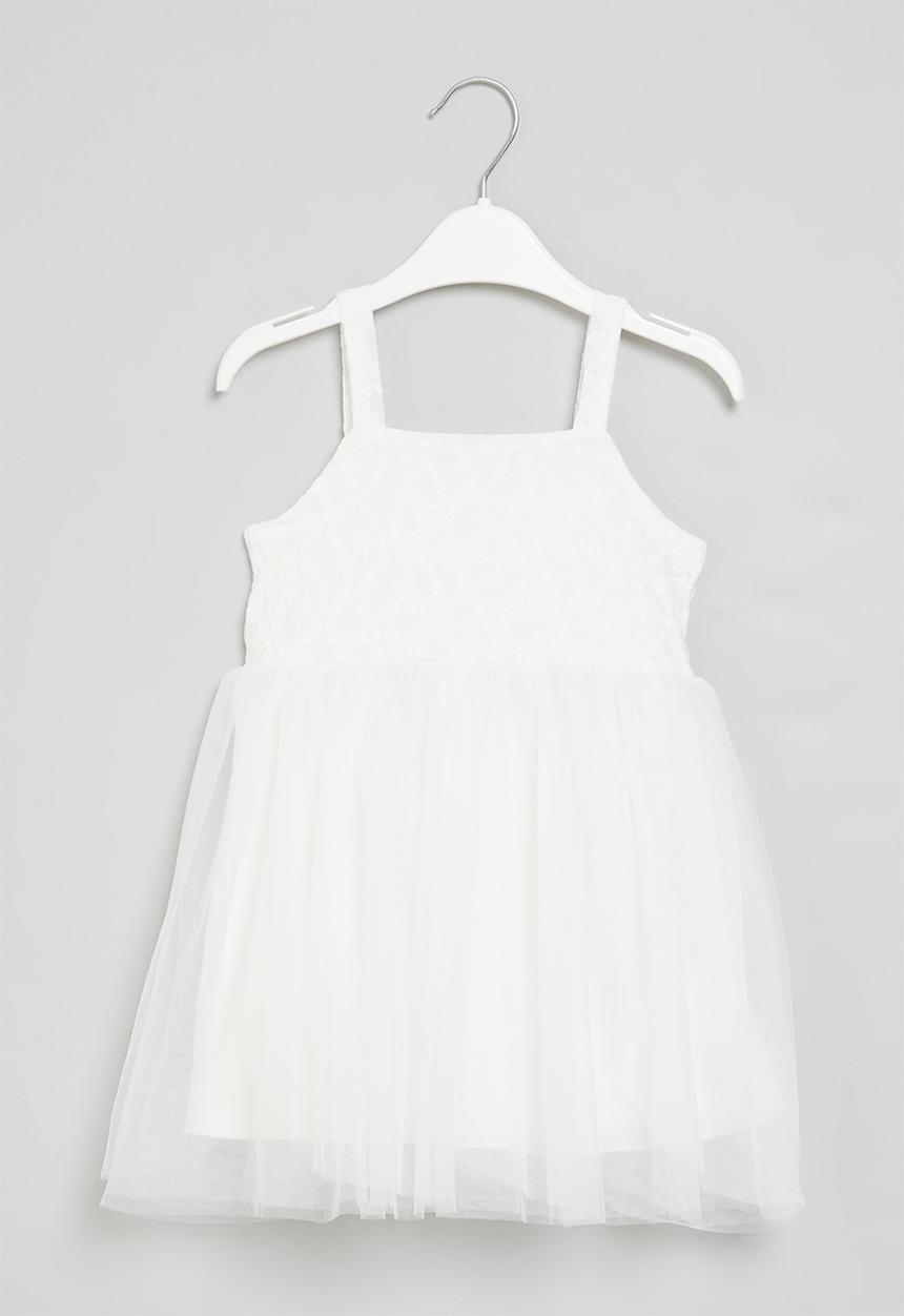 Pop Candy - Cami mesh dress - white