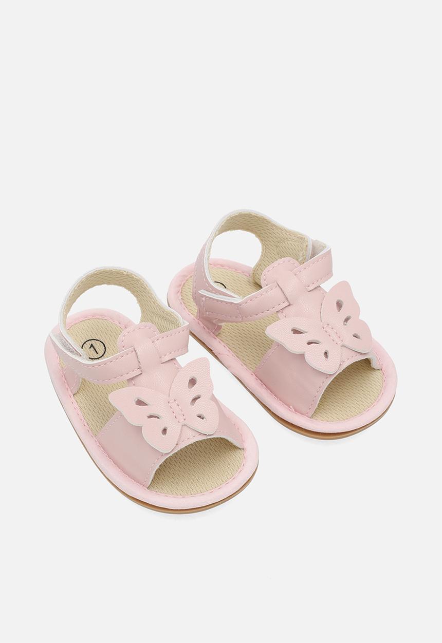Pop Candy - Butterfly decor sandals-pink