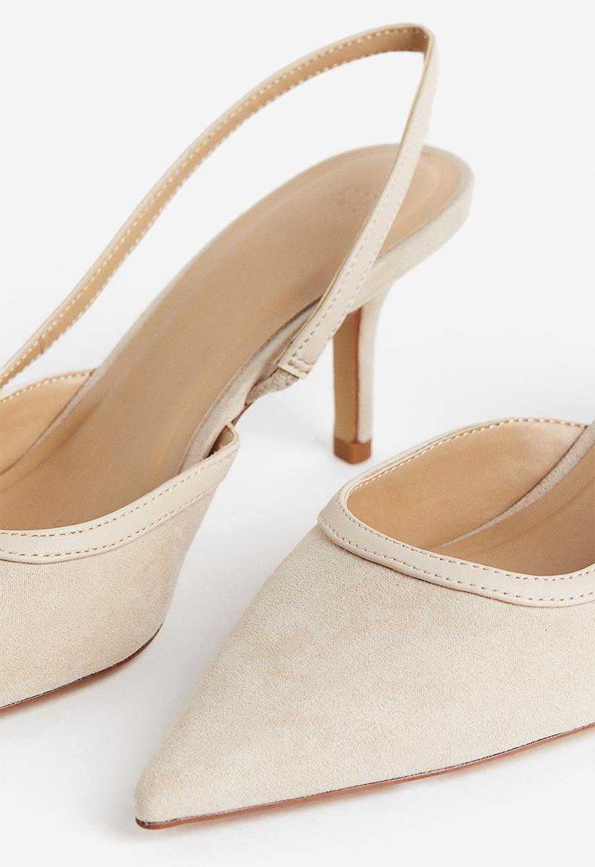 H&M - Slingback court shoes - light beige
