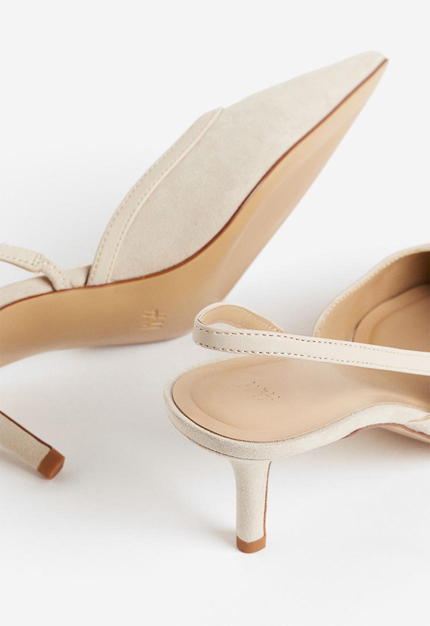 H&M - Slingback court shoes - light beige