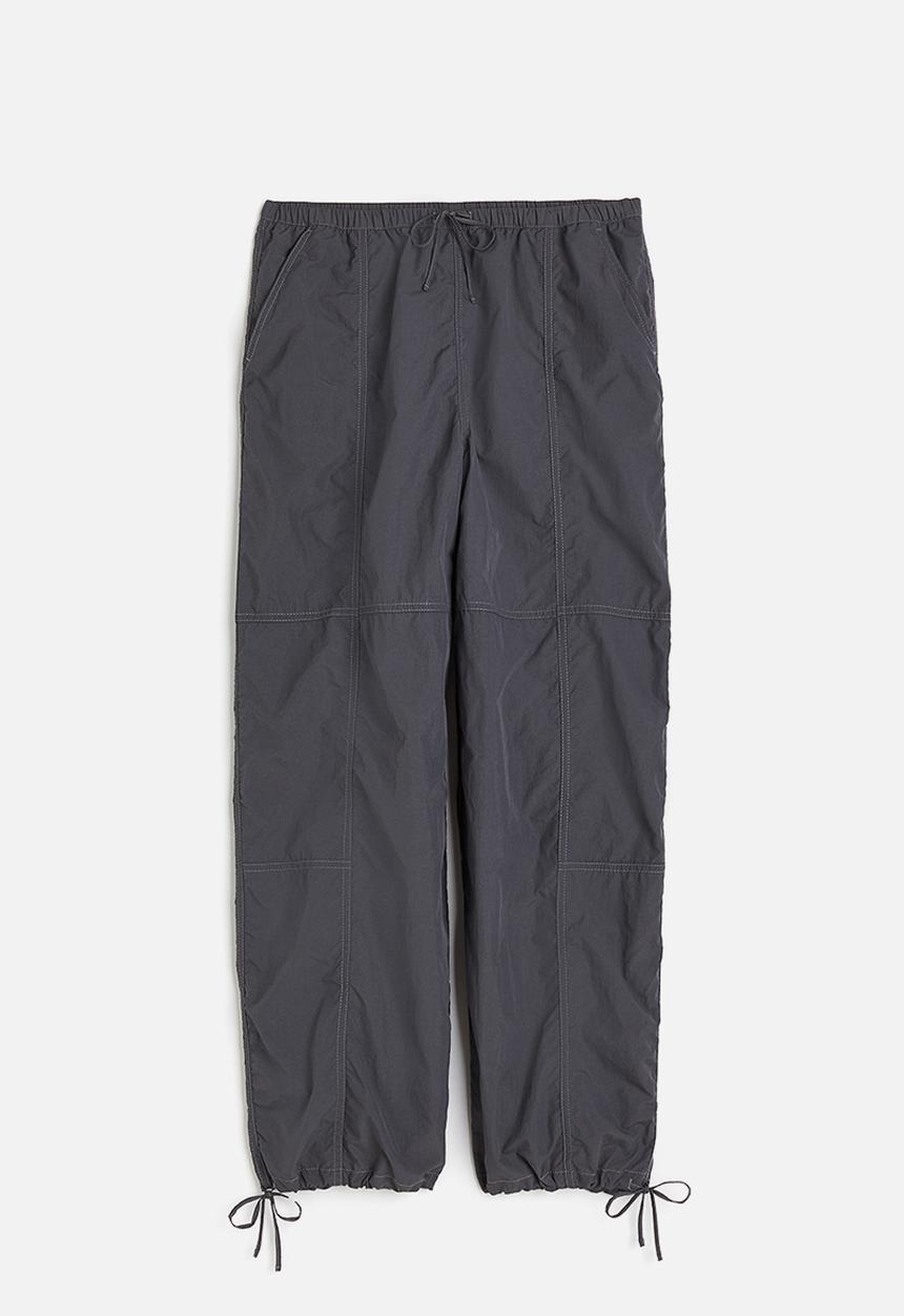 H&M - Nylon parachute trousers - dark grey