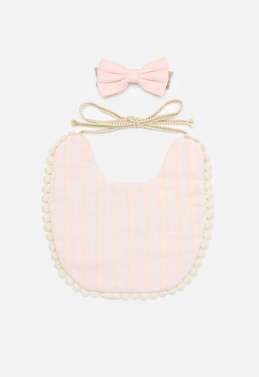 Pop Candy - Bib and hair band set - pink
