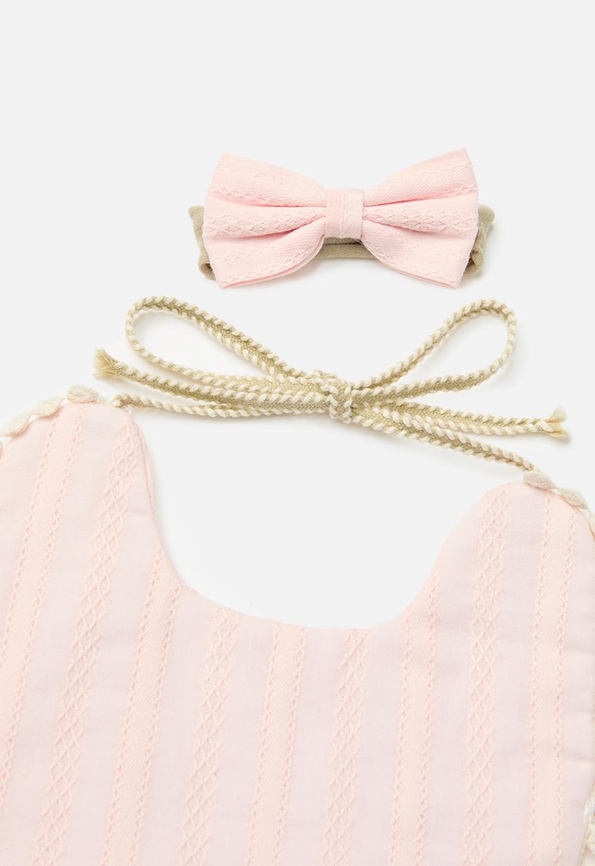 Pop Candy - Bib and hair band set - pink