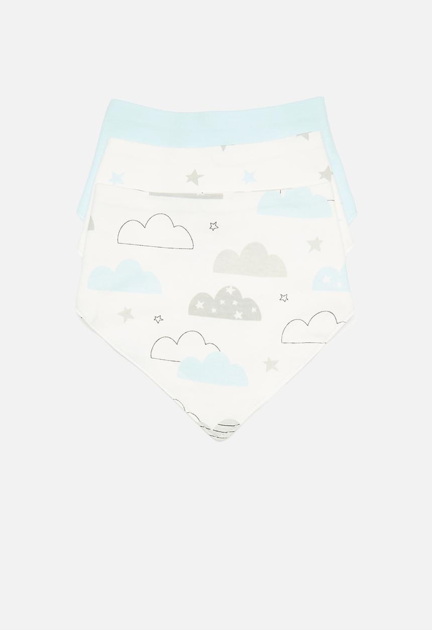 Pop Candy - 3 Piece printed bib set - blue