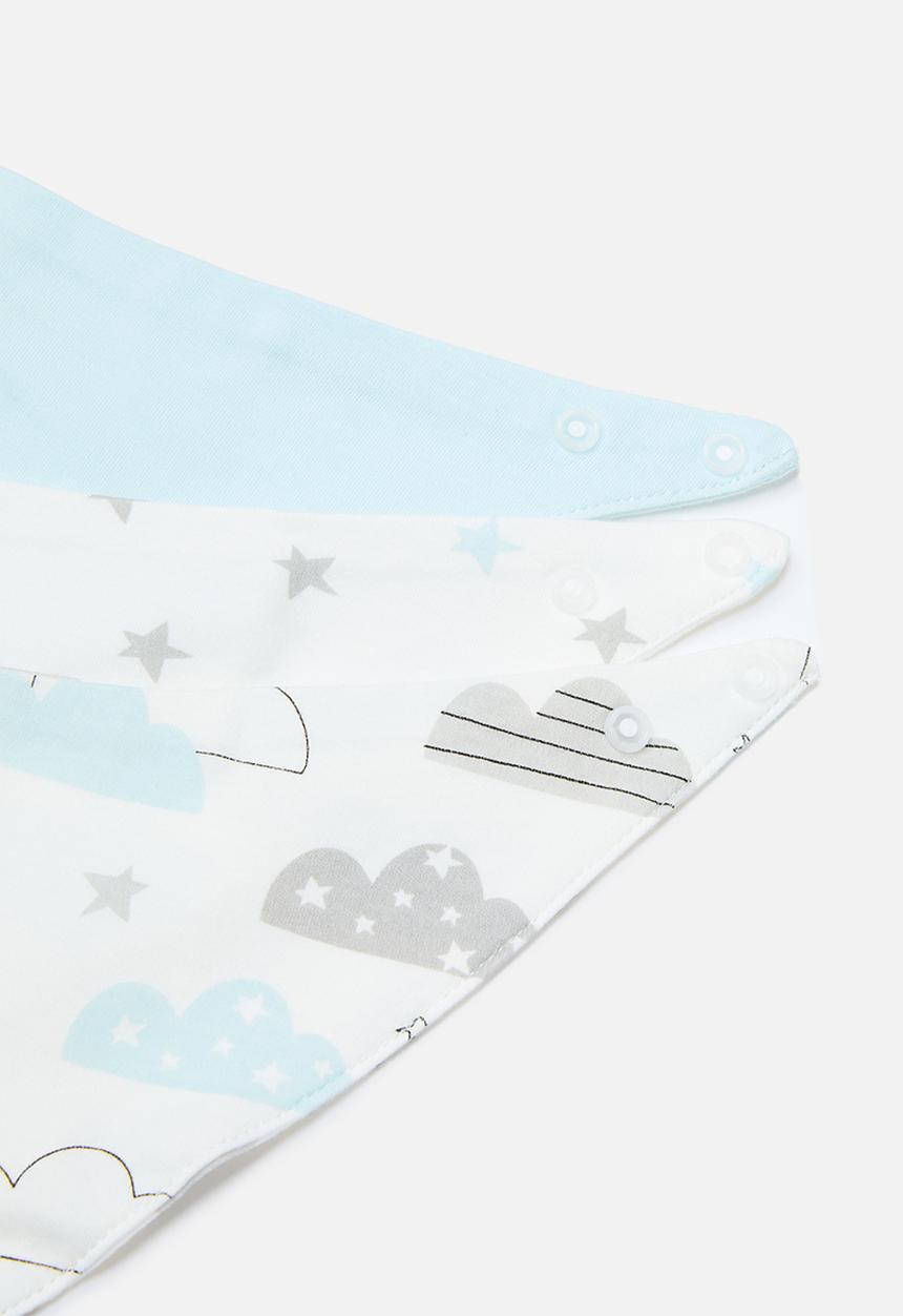 Pop Candy - 3 Piece printed bib set - blue