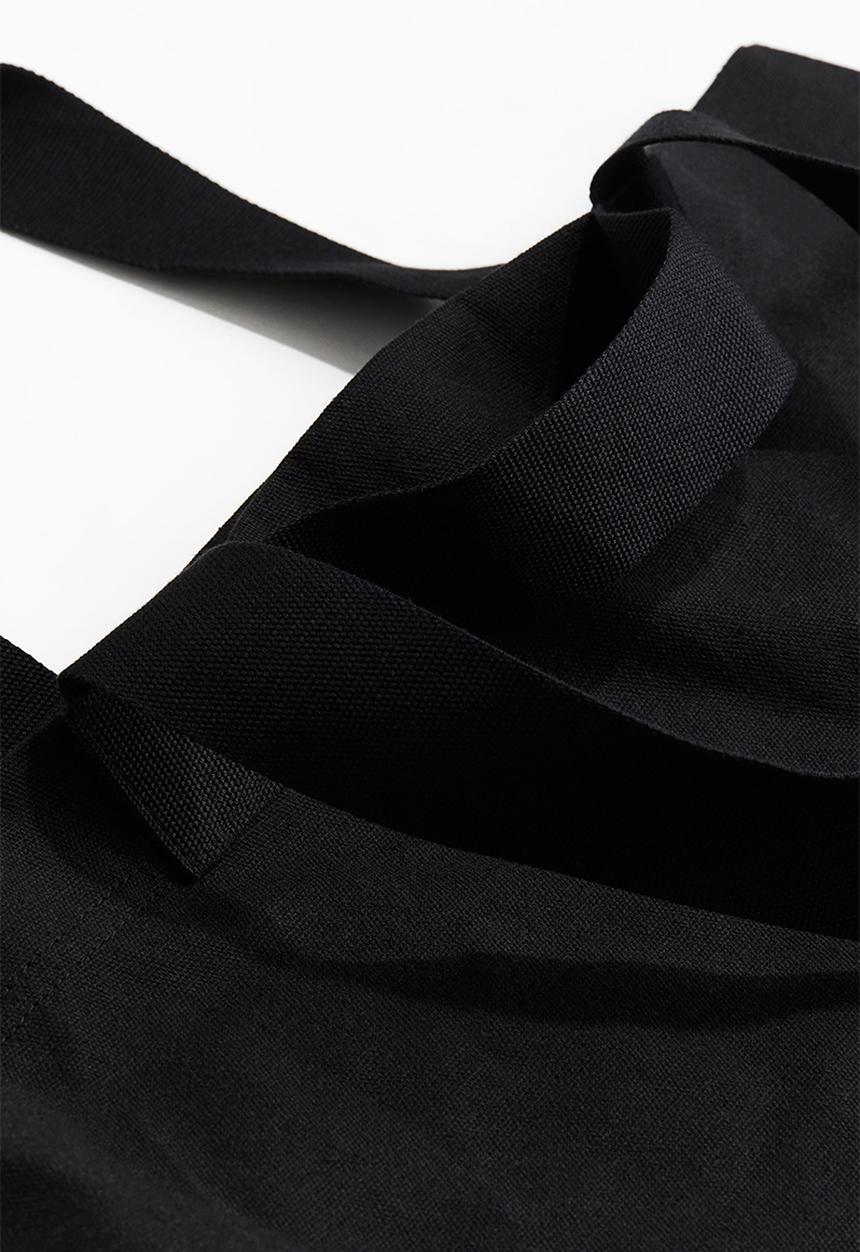 H&M - Canvas shopper - black