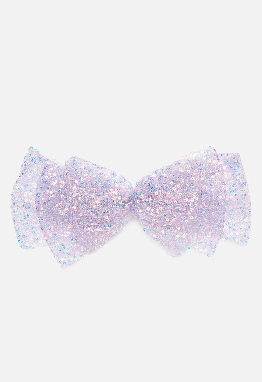 Pop Candy - Sequined bowknot headband - purple