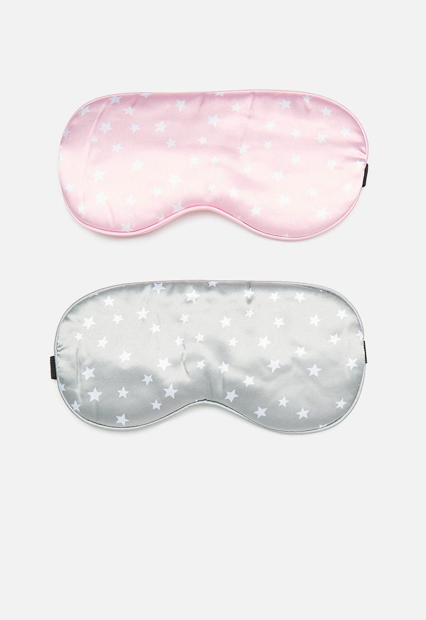 Pop Candy - Printed eye masks - pink & grey