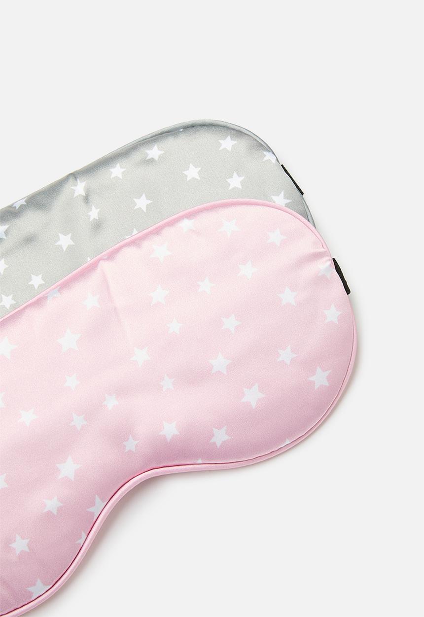 Pop Candy - Printed eye masks - pink & grey