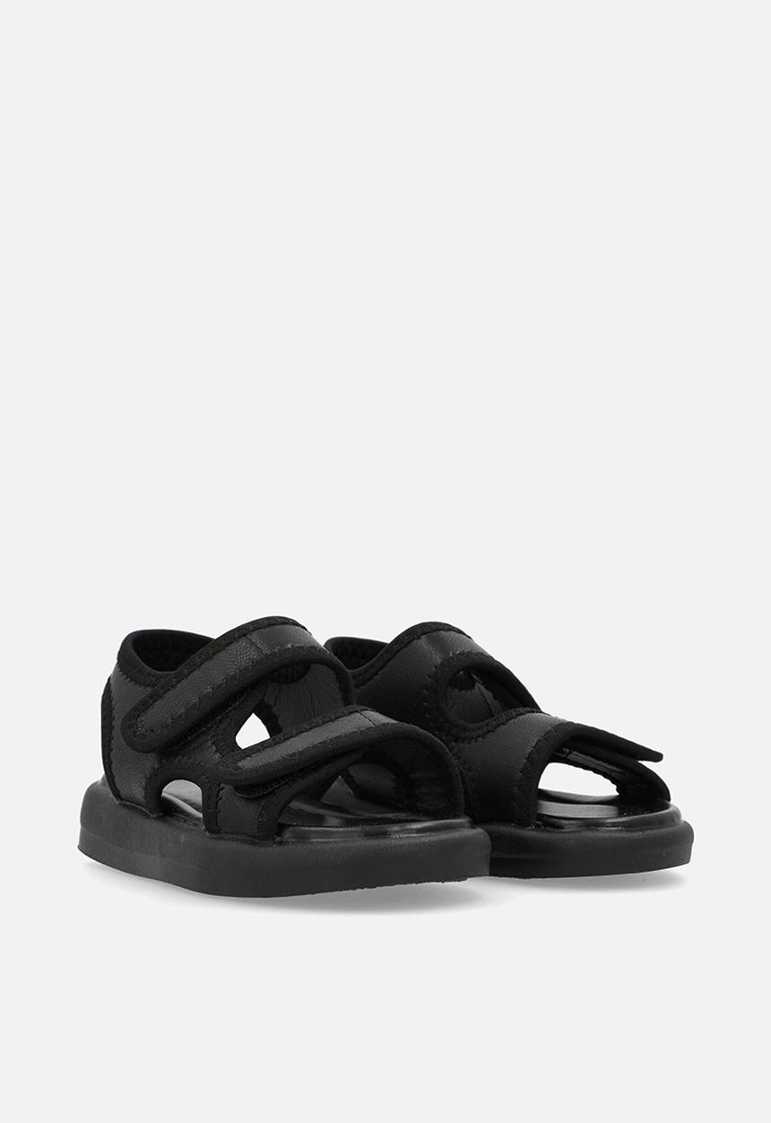 Pop Candy - Twin velcro starp sandals - black