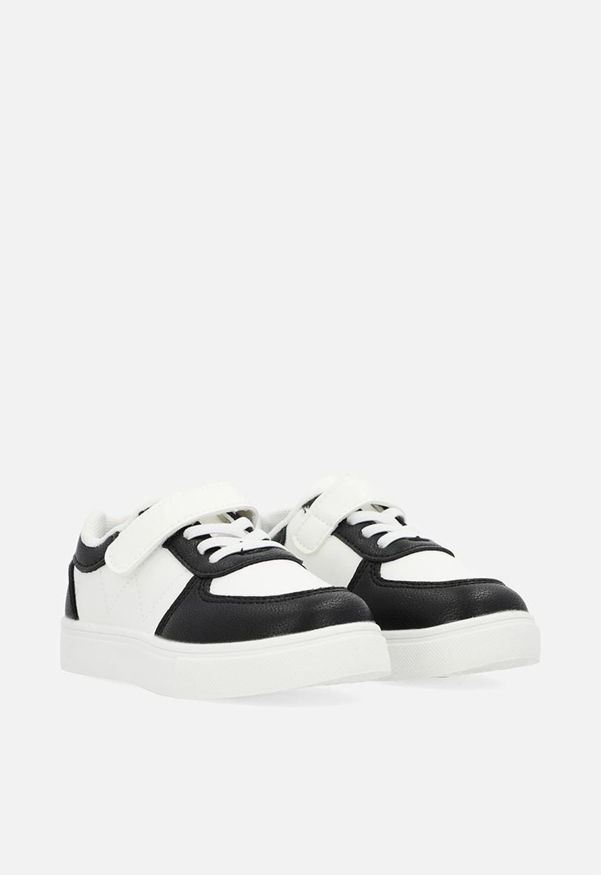 Pop Candy - Velcro/lace up sneakers - black & white