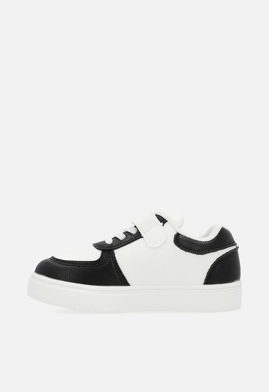 Pop Candy - Velcro/lace up sneakers - black & white