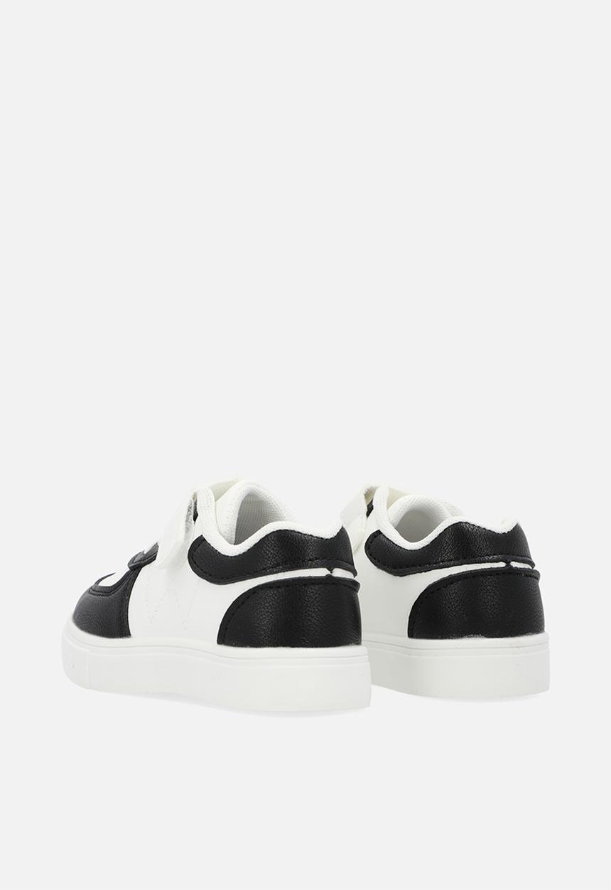 Pop Candy - Velcro/lace up sneakers - black & white