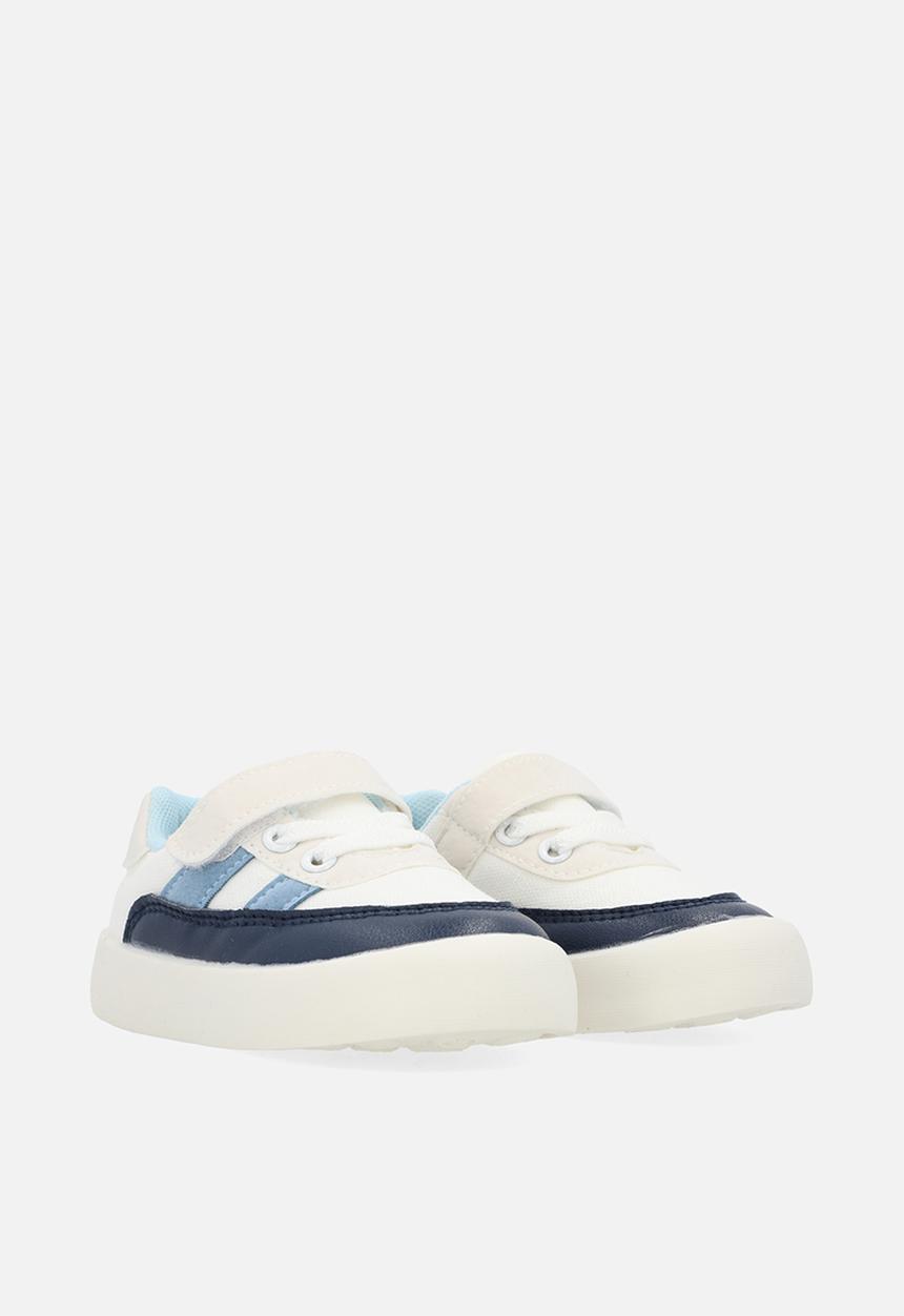 Pop Candy - Colour block sneakers-white & blue