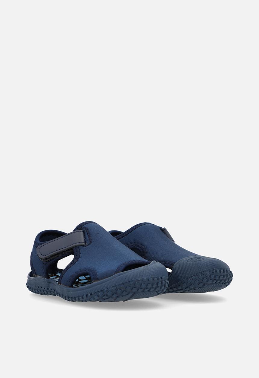 Pop Candy - adjustable fastener slip on sandals - blue