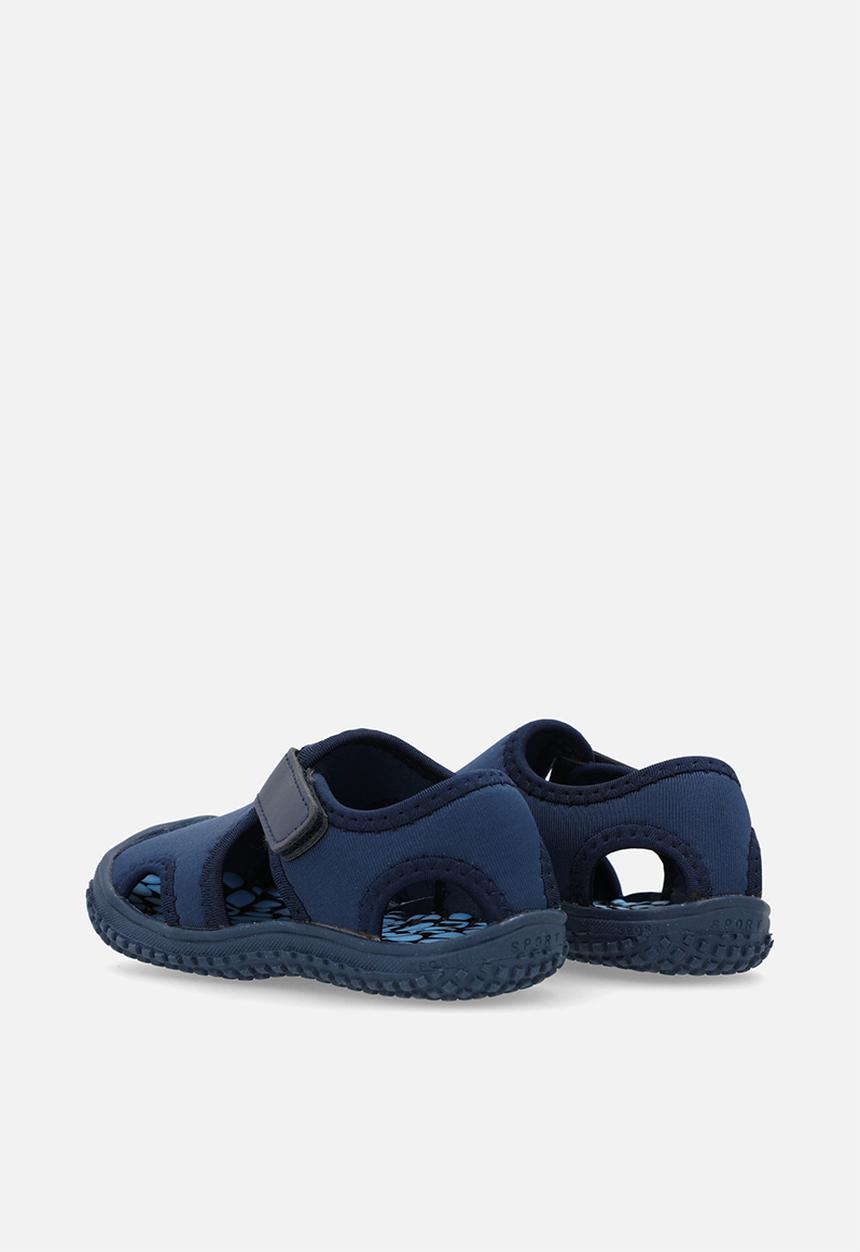 Pop Candy - adjustable fastener slip on sandals - blue