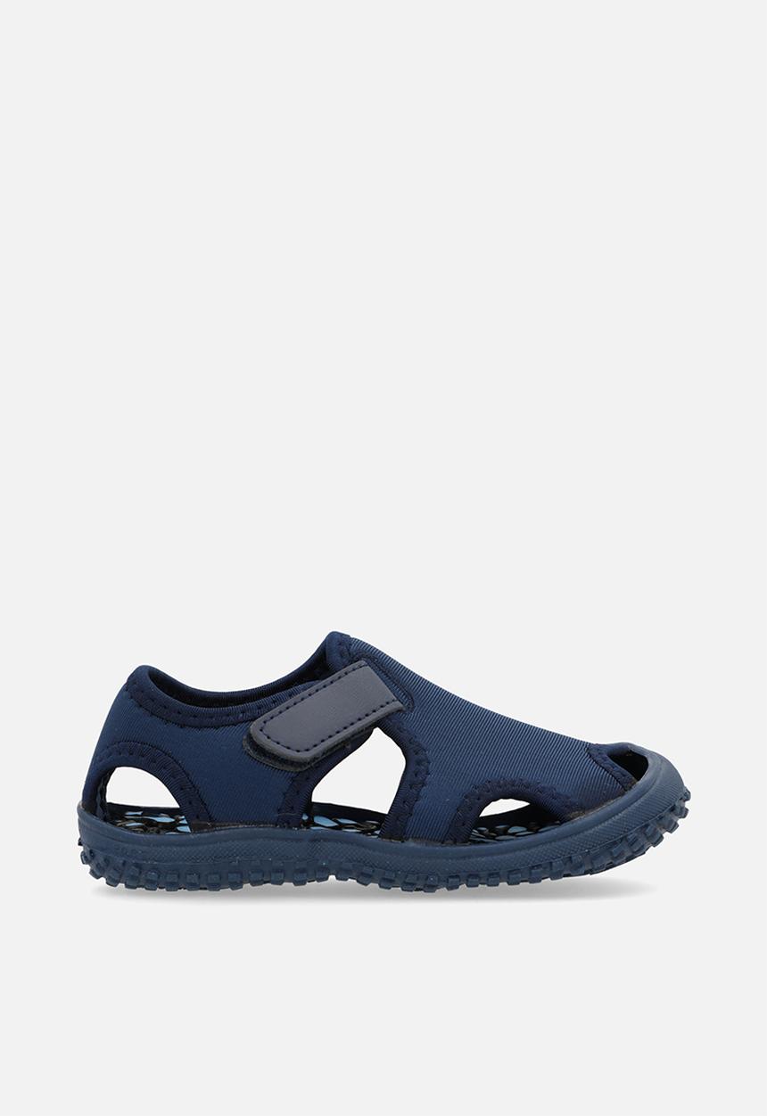 Pop Candy - adjustable fastener slip on sandals - blue