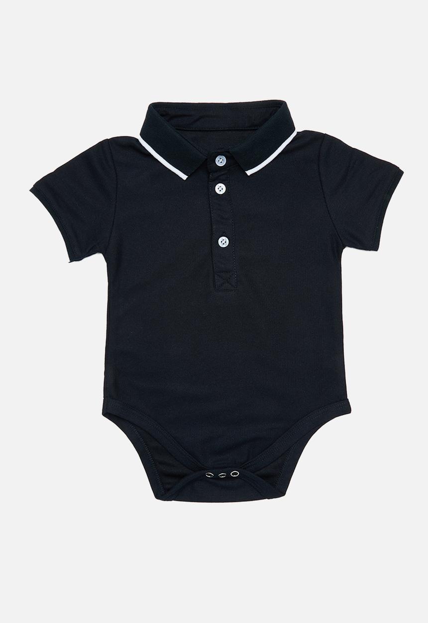 Pop Candy - Collared romper - navy