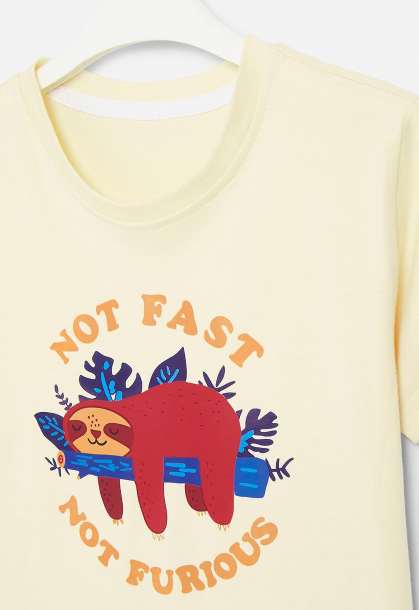 Pop Candy - Printed tee - yellow