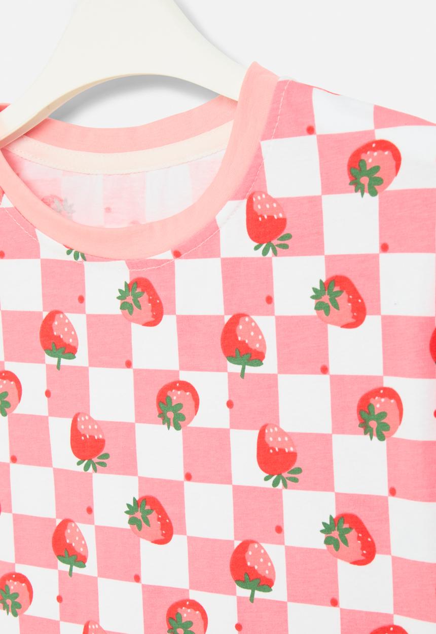 Pop Candy - Checker board tee - pink