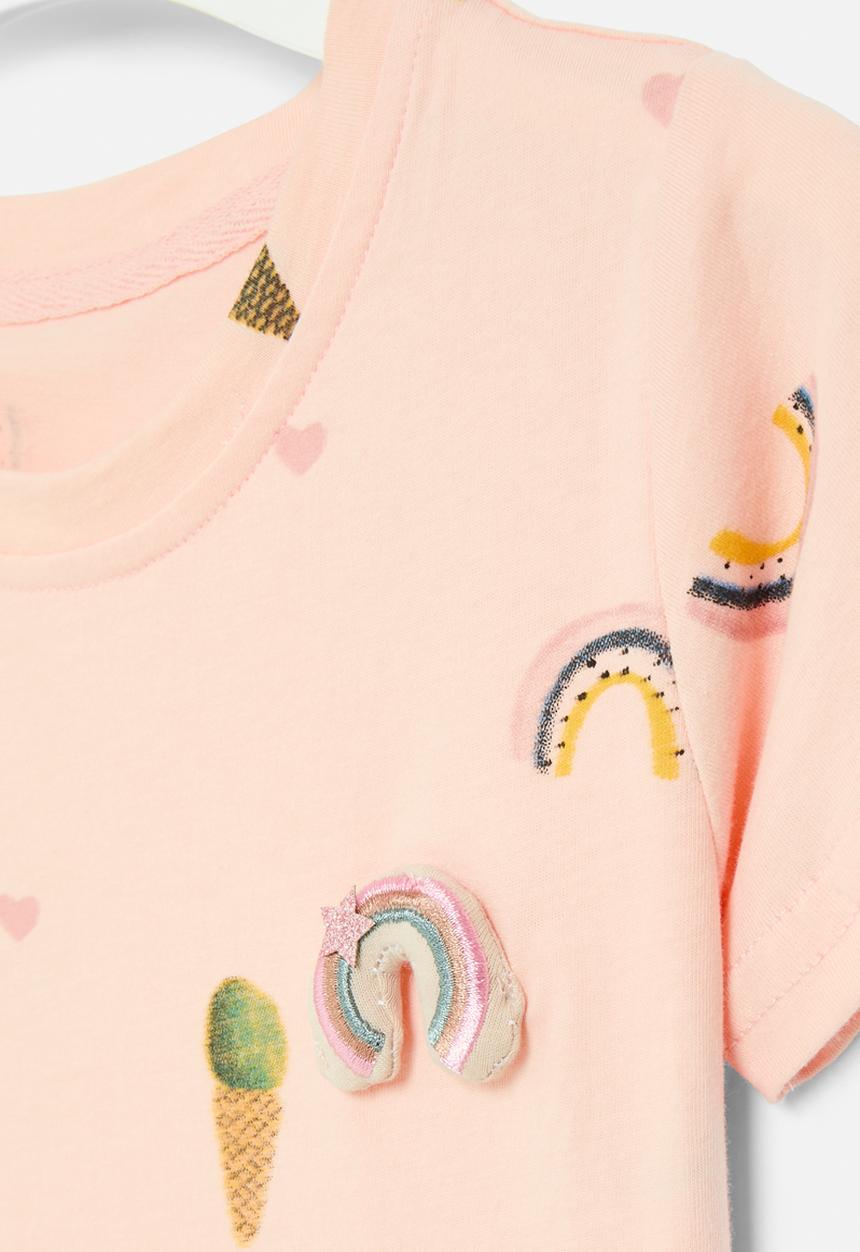 Pop Candy - Printed tee - pink